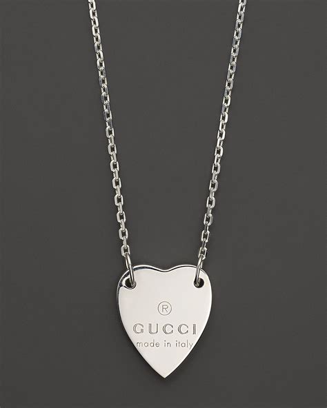 gucci heart print|trademark necklace with heart pendant.